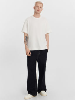 Футболка мужская кремовая оверсайз