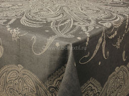 0с23 ЯК Скатерть 178*229 "Огурчик изящный" цв. темно-серый