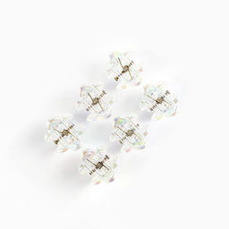 Краб для волос Для тебя с любовью, набор 6 шт., 1.5?1.5 см - Art beauty фото 5