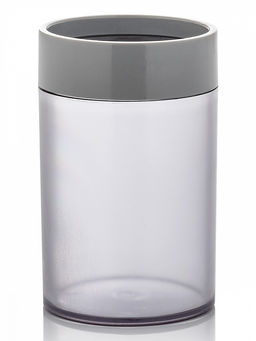 Стакан для зубных щёток 300мл серый полипропилен