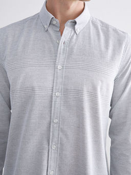 Regular Fit Uzun Kollu ?izgili Erkek G?mlek