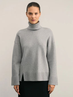 Джемпер с воротником-стойкой / Zarina  фото 3