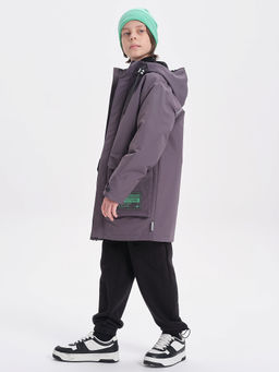 BZRM3371 Плащ для мальчиков - Pelican фото 2