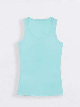 CONTE Топ с эффектом "ощущение шелка" LD 928 aqua blue