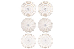 Набор 6 новогодних шаров 9,5*9,5 см Винтаж шампань с эффектом старины - Elan gallery фото 5