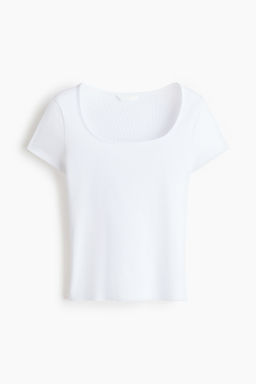 Camiseta en canal? de algod?n - H&m фото 5