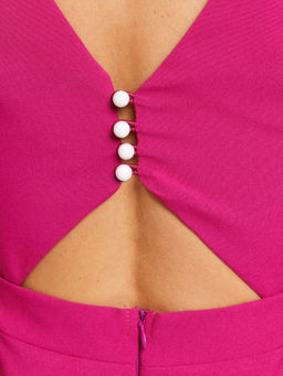 Платье с открытой спинкой и декоративной застежкой NEW - Fashion.love.story фото 12