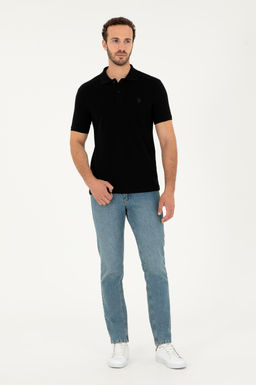 U. S. Polo Assn / Мужская черная базовая футболка - U.s. polo assn фото 4