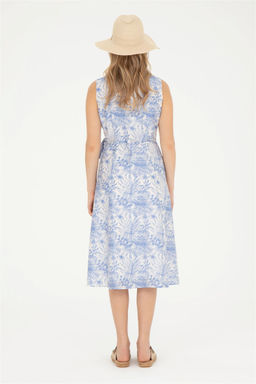 Женское синее тканое платье - U.s. polo assn фото 5