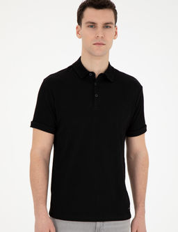 Siyah Slim Fit Ti__rt