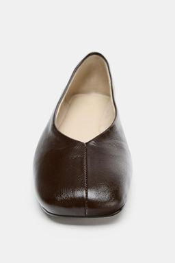 LEATHER BALLET FLATS LIMITED EDITION - Zara фото 6