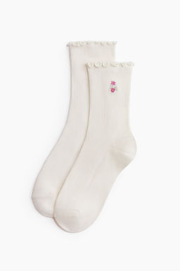 Pack de 3 calcetines con ribete sobrehilado - H&m фото 6