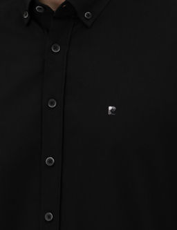 Siyah Slim Fit Uzun Kollu G_mlek