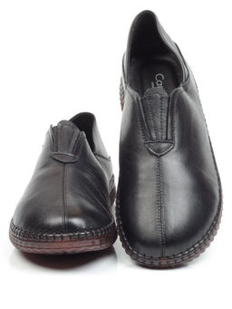 03-5915 BLACK Полуботинки женские (натуральная кожа)