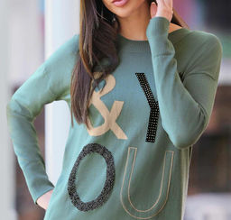 Пуловер, цвета изумруда - Linea tesini фото 5