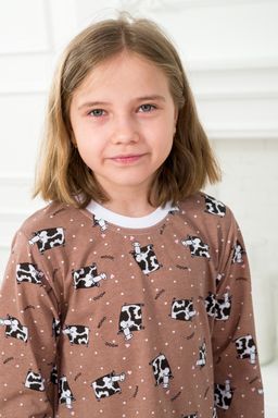 Пижама детская из джемпера и брюк из кулирки Коровы - Амадэль фото 7