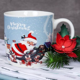 Кружка новогодняя 380 мл / 8008 /уп 72/ - Галеонтрейд фото 3