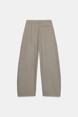 ZW COLLECTION HERRINGBONE BALLOON TROUSERS - Zara фото 10