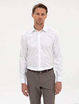 Beyaz Non Iron Kolay _t_lenebilir Slim Fit G_mlek - Pierre cardin фото 3