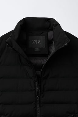 CAZADORA ACOLCHADA MANGAS NEOPRENO / Negro - Zara фото 6