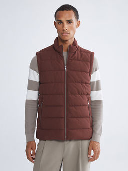 Slim Fit Dik Yaka Erkek ?i?me Yelek