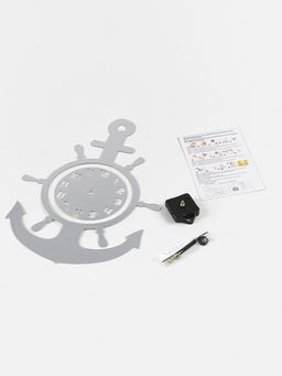 Часы настенные интерьерные Якорь, 3D, наклейка, 45?31 см