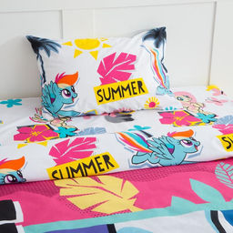 Постельное бельё 1,5 сп Pony girl My Little Pony 143*215 см, 150*214 см, 50*70 см -1 шт - Hasbro фото 2