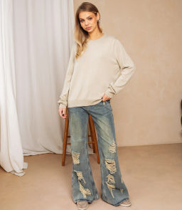 Джемпер #ОКТ125002, зелёный чай - Dommod фото 4