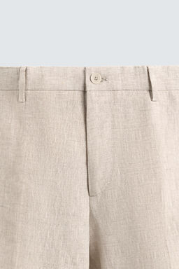 100% LINEN SUIT TROUSERS - Zara фото 7