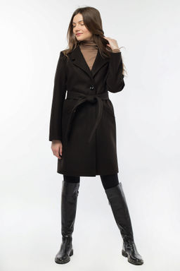 01-10540 Пальто женское демисезонное (пояс)