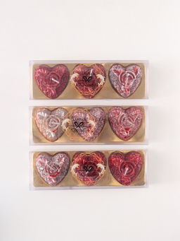 УЦЕНКА Набор свечей Сердце с розой, 3 шт., 5?2.5 см, красный - Дарим красиво фото 4