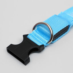 Ошейник с подсветкой размер L, ОШ 45-52 х 2,5 см 3 режима свечения голубой - Пижон фото 4