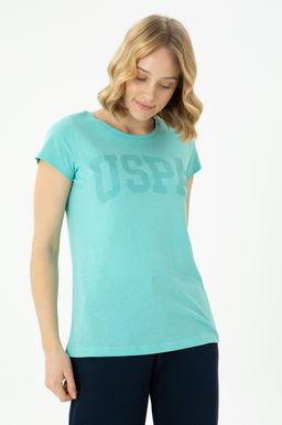 Женская мятная базовая футболка - U.s. polo assn фото 9