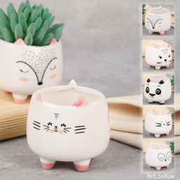 Кашпо 8х6,5х8 см Животные / WN35 /уп 6/96/ (1)