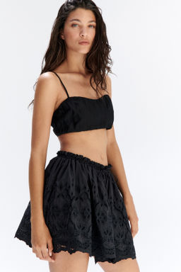 Falda en bordado ingl?s con cord?n de ajuste - H&m фото 5