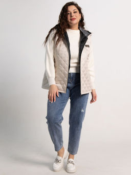 Жилет утепленный Дориана (бежевый) Б15322-18М - Lt collection фото 8