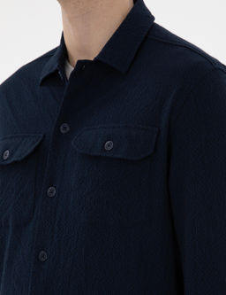 Рубашка Pierre Cardin Comfort Fit темно-синяя