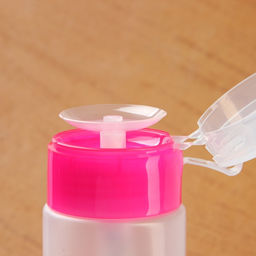 Цена за 2 шт. Флакон с помпой, 75 мл, розовый, прозрачный