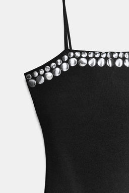 VESTIDO MINI TACHAS / Negro - Zara фото 7