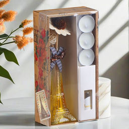 Набор подарочный «Париж» (диффузор и свечи) апельсин, «Богатство Аромата» 8 марта