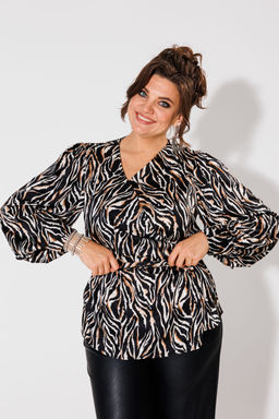 Блуза ANELLI 1423 зебра  фото 5