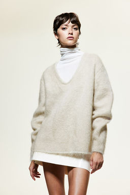 Jersey en mezcla de mohair