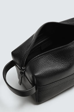 LEATHER TOILETRY BAG - Zara фото 5