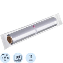Фольга пищевая алюминиевая, 29 см х 80 м 11 мкм Комус