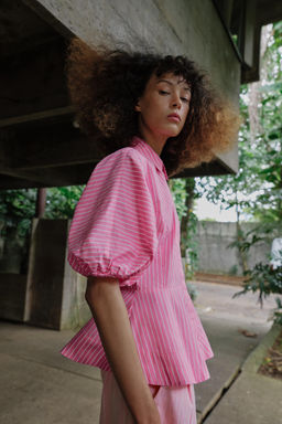 CAMISA POPEL?N RAYAS / Rosa - Zara фото 4