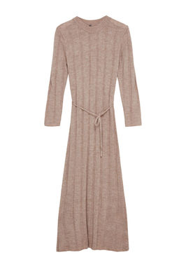 Vizon Maxi Triko Yumusak Dokulu Baglama Detayl? Elbise TWOAW25EL00031 - Trendyolmilla фото 6