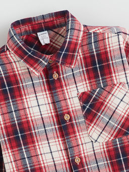 Ekose Uzun Kollu Erkek ?ocuk G?mlek