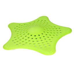 Ситечко-улавливатель волос для ванны 15х15см, силикон DH34-121