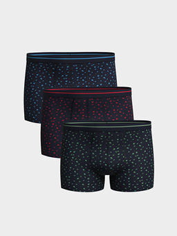 Standart Kal?p Pamuklu Esnek Erkek Boxer 3l?