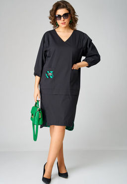 Платье EVA GRANT 7200А-Р принт зелень